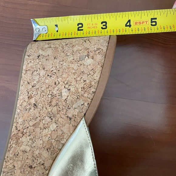 NWT Boston Proper Gold Wedges - Picture 7 of 7